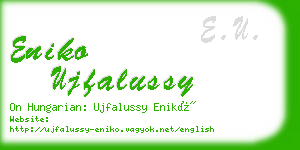eniko ujfalussy business card